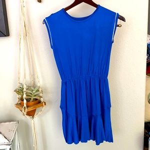 Girls sleeveless blue dress